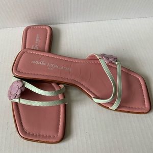 Worn Once ATELIER MERCADAL Pastel Slides Sandals 7